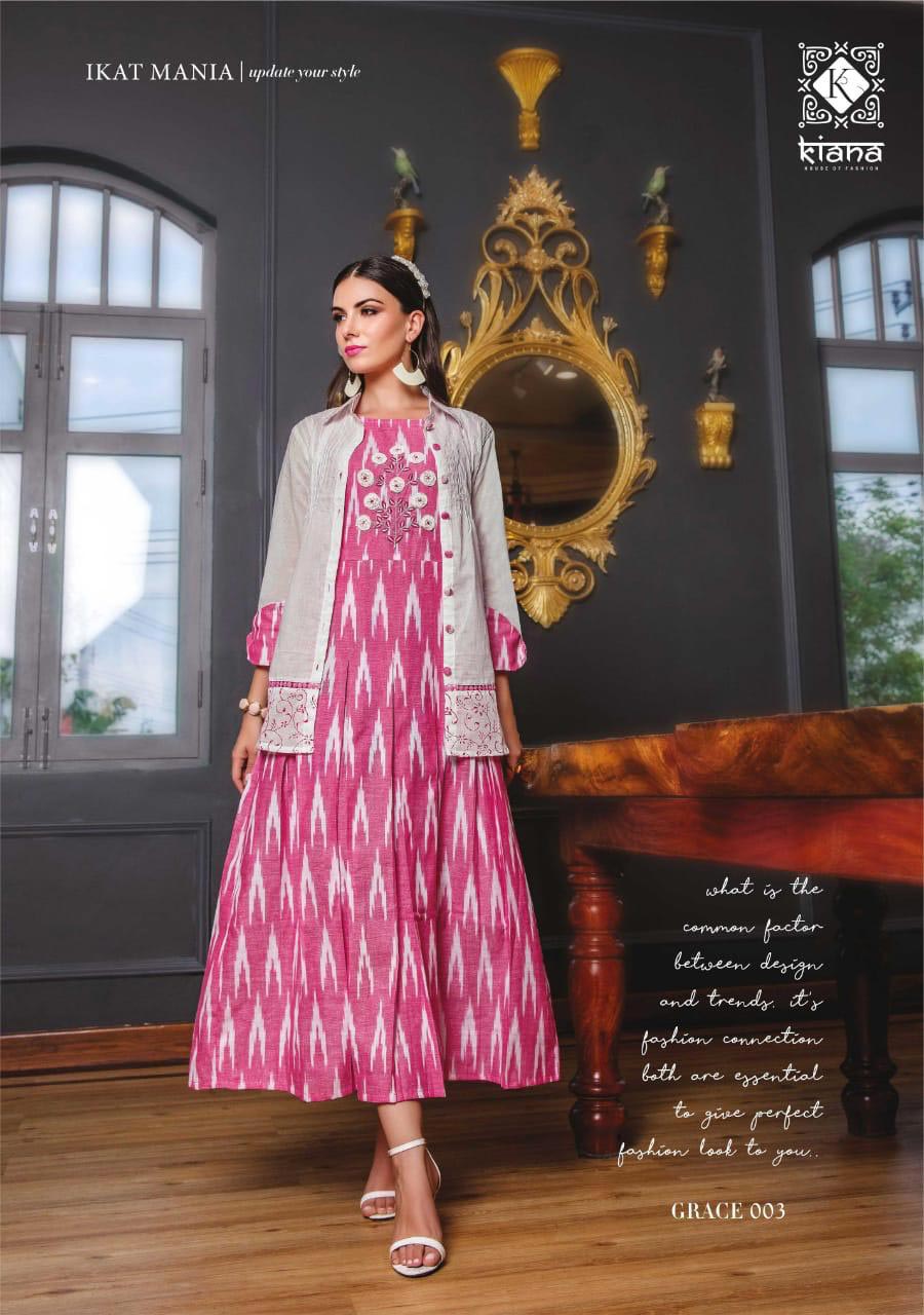 Grace Vol-1 Kiana Cotton Ekkat Printed Anarkali Kurti Grace Vol-1 Kiana Cotton Ekkat Printed Anarkali Kurti